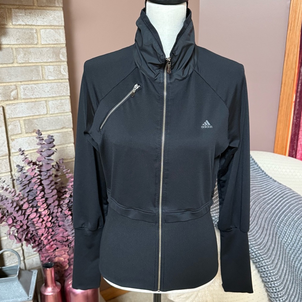 ADIDAS Climalite Zip Up Track Jacket - Black